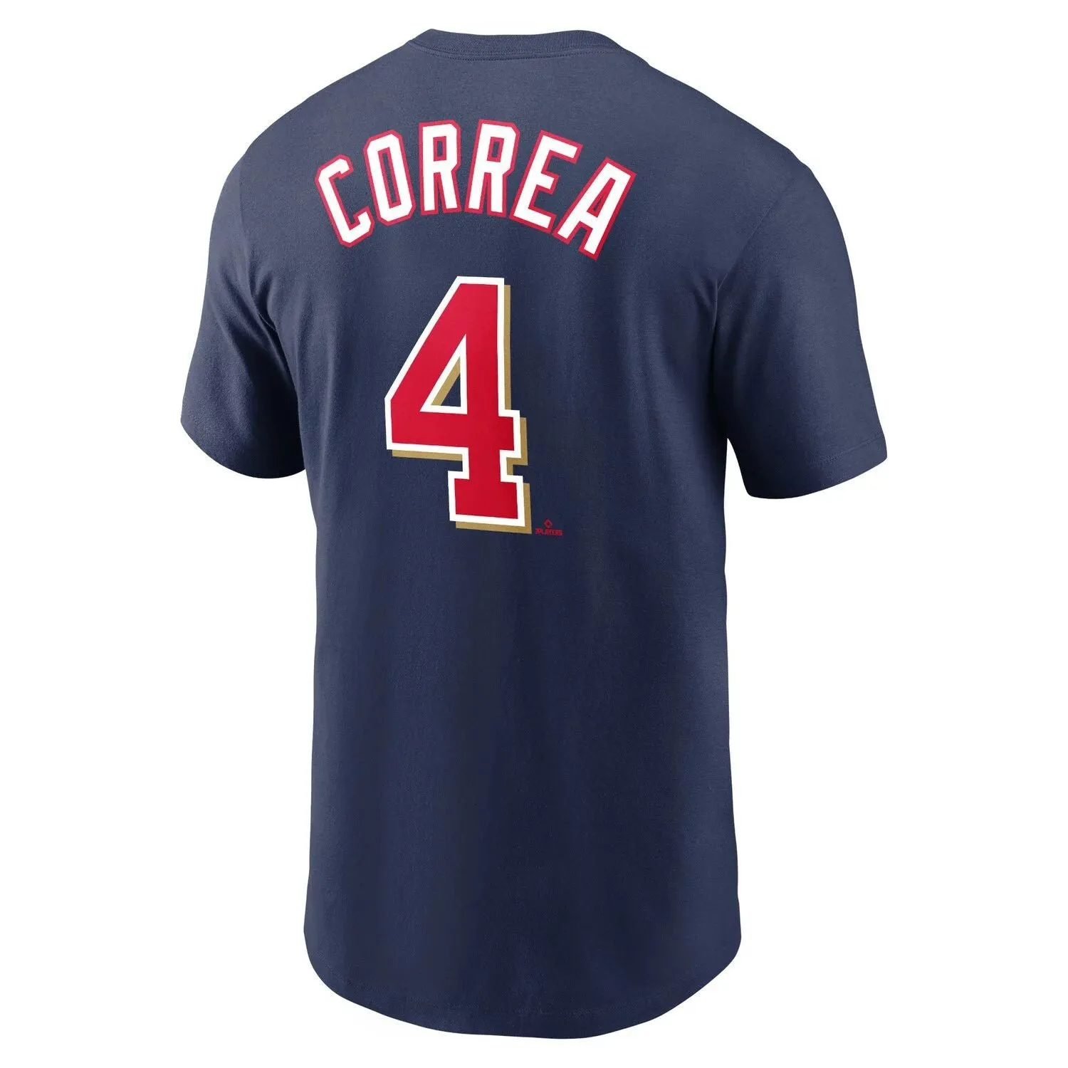Men's Carlos Correa Minnesota Twins Navy Blue Name and Number Nike T-Shirt