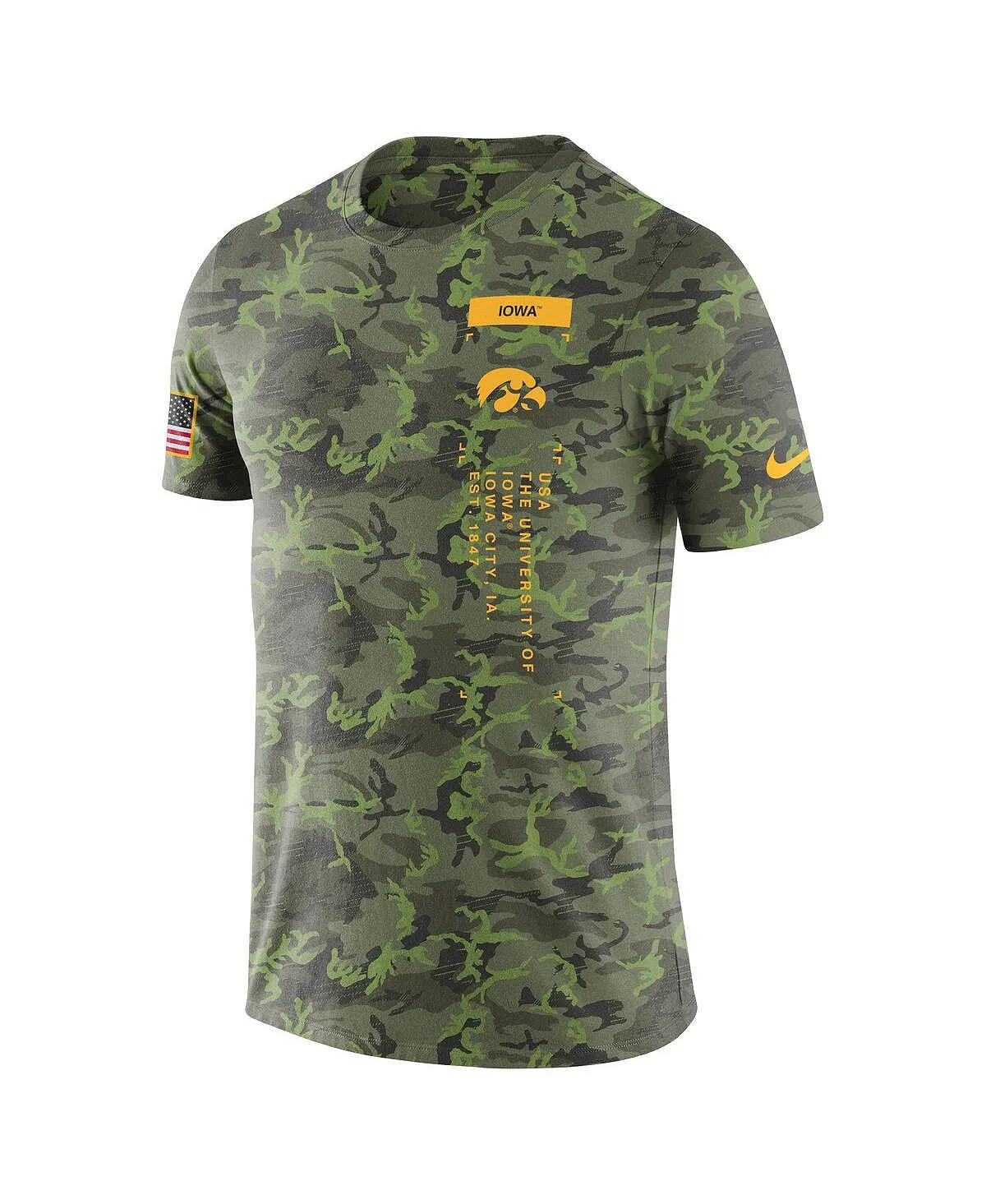 Men's Iowa Hawkeyes Nike Military Camouflage T-Shirt