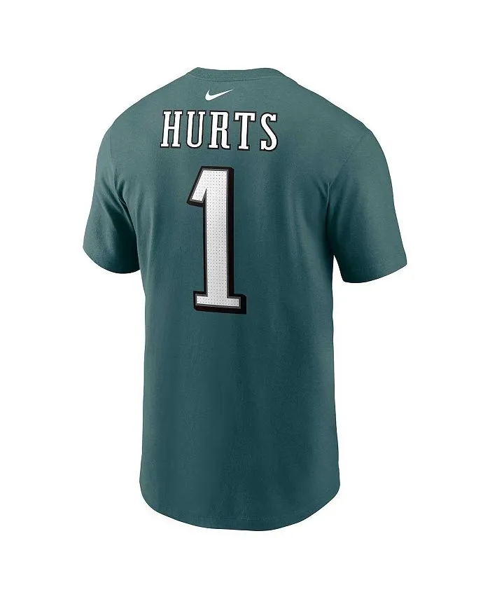 Men's Jalen Hurts Midnight Green Philadelphia Eagles Nike Player Name and Number T-Shirt, Green