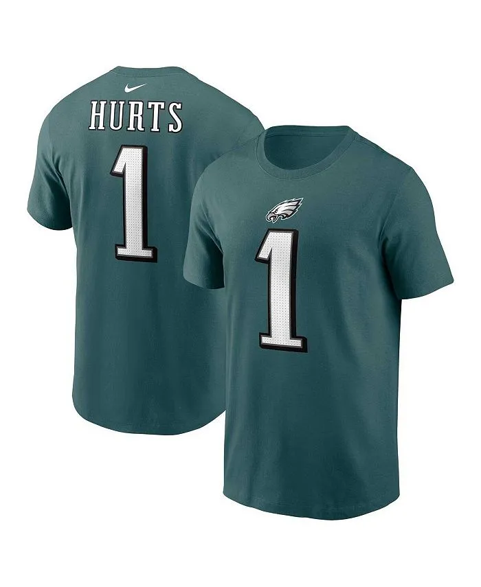 Men's Jalen Hurts Midnight Green Philadelphia Eagles Nike Player Name and Number T-Shirt, Green