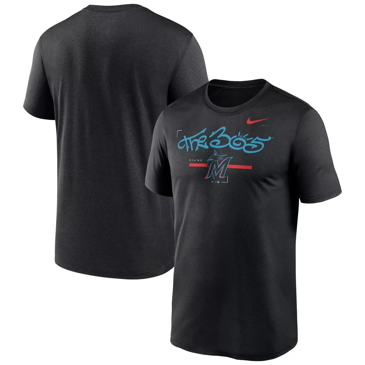 Men's Miami Marlins Local Legend Nike T-Shirt in Black