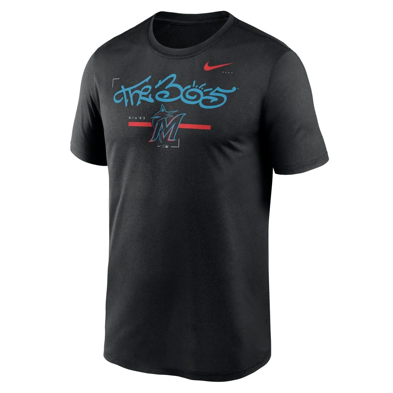Men's Miami Marlins Local Legend Nike T-Shirt in Black