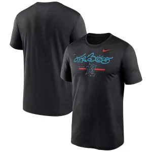 Men's Miami Marlins Local Legend Nike T-Shirt in Black