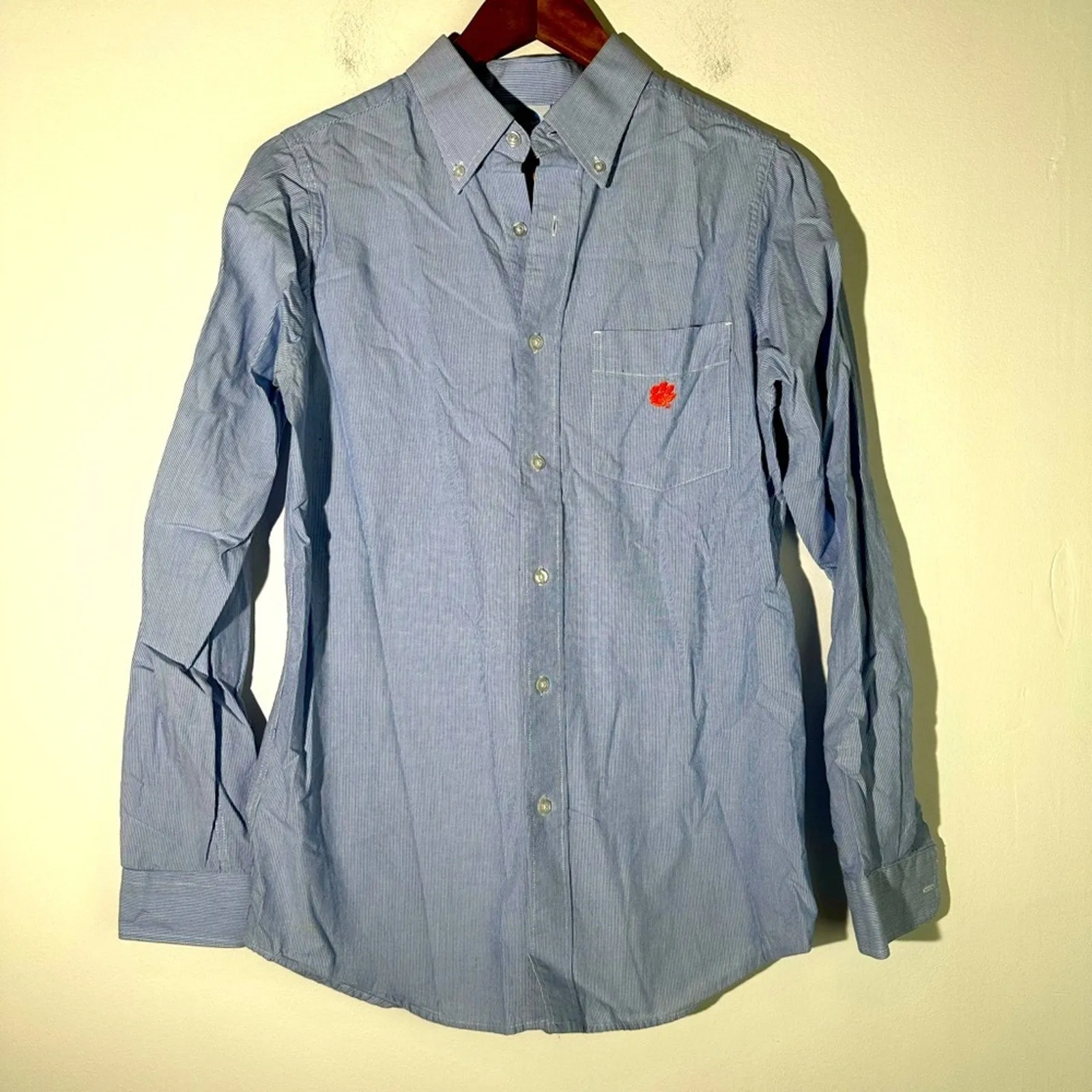 NCAA Gameday Men’s Southern Tide Blue Clemson Tiger Button Down Shirt