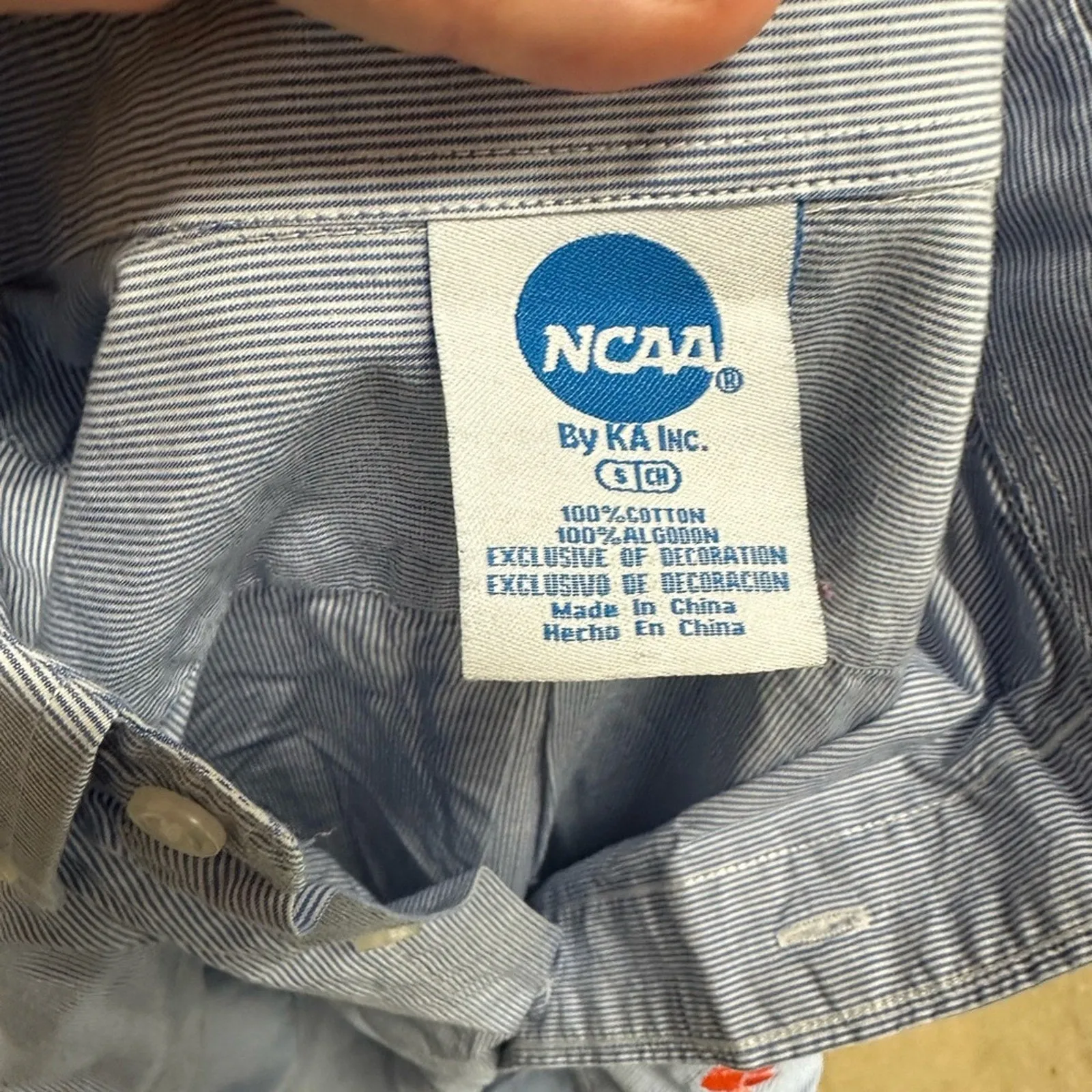 NCAA Gameday Men’s Southern Tide Blue Clemson Tiger Button Down Shirt