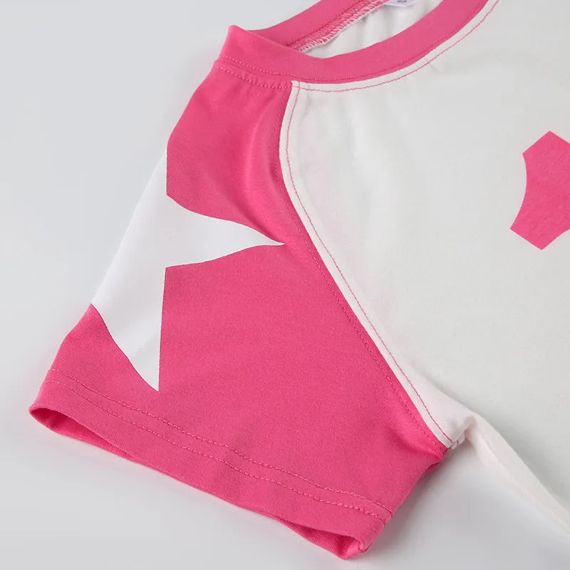 Nissa Letter Print Crop T-Shirt