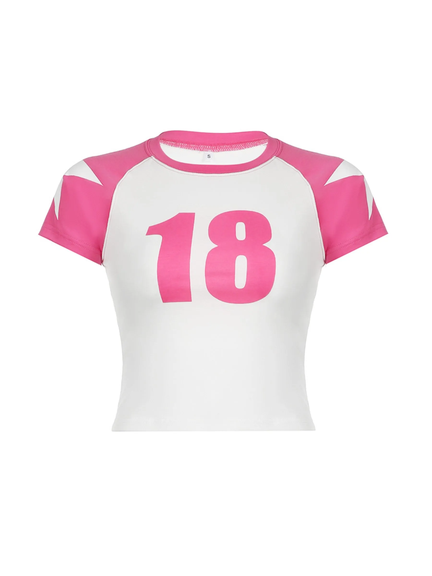 Nissa Letter Print Crop T-Shirt