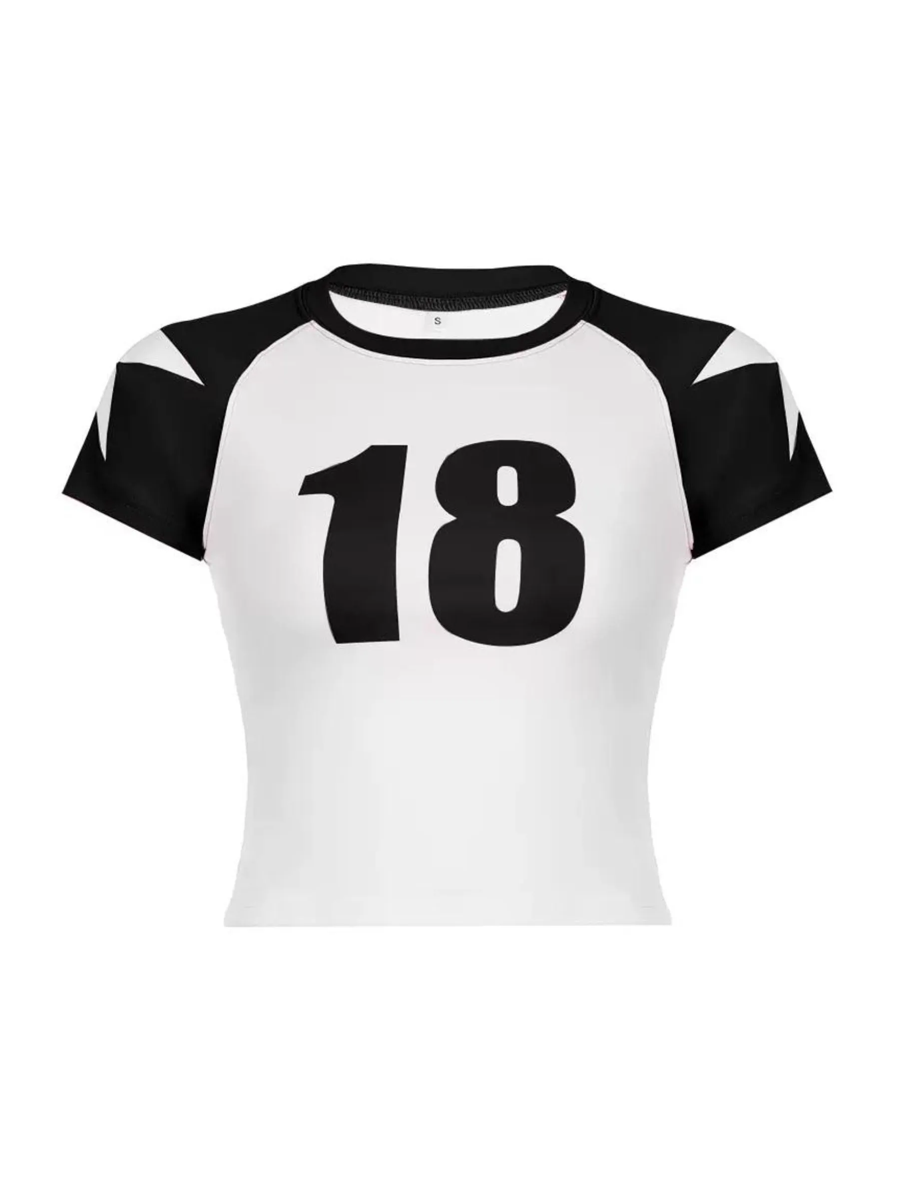 Nissa Letter Print Crop T-Shirt