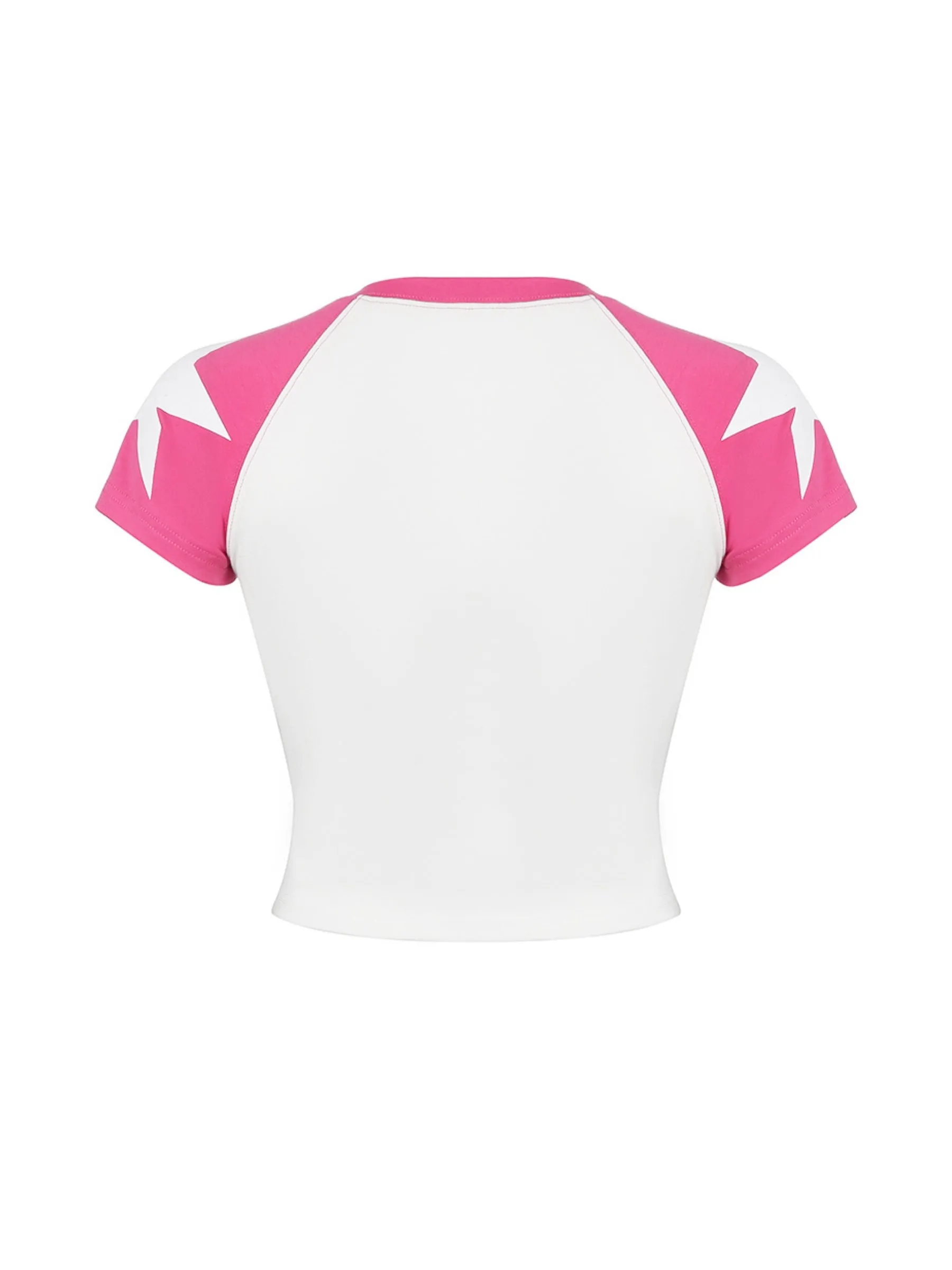 Nissa Letter Print Crop T-Shirt