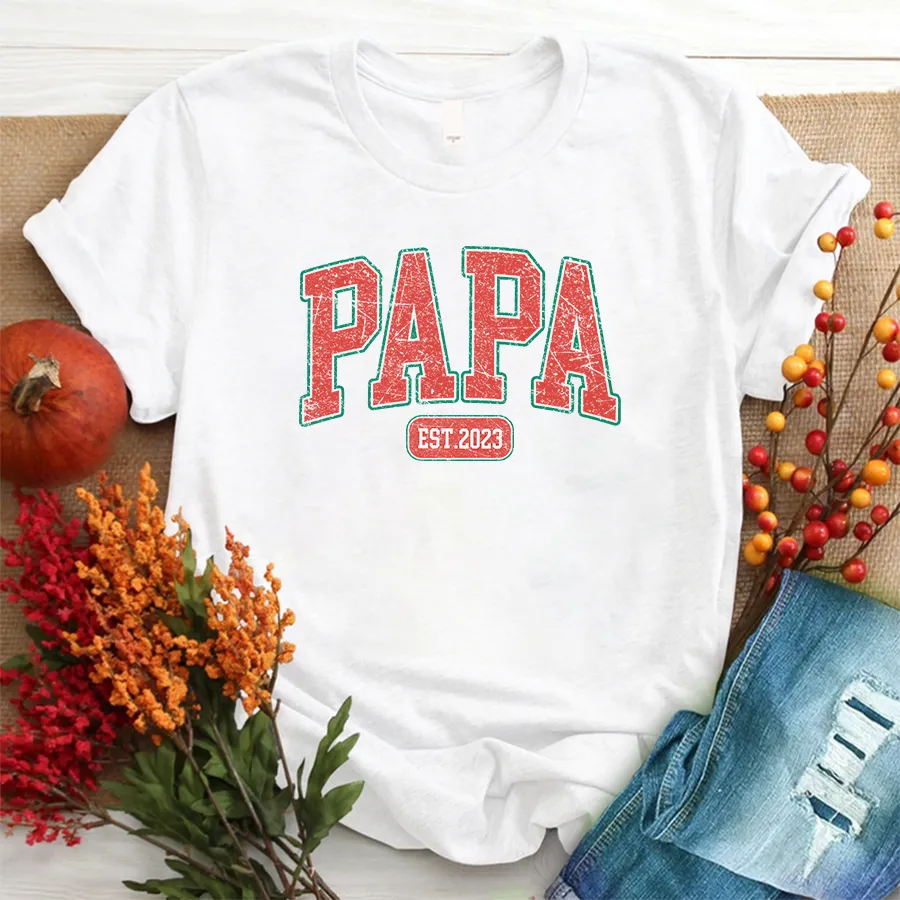 Personalized Christmas Papa Shirt, Grandpa Christmas T - hirt 01