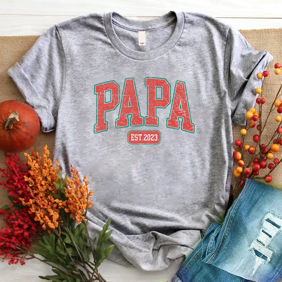 Personalized Christmas Papa Shirt, Grandpa Christmas T - hirt 01