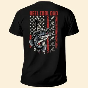 Personalized Reel Cool Dad With Fish Kid Shirt, Gift for Dad, Fishing Shirt