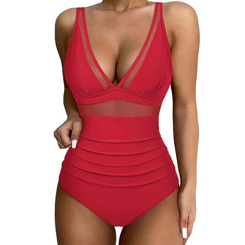   Pre-Summer Sale 50% OFFMesh Tummy Control Swimsuit