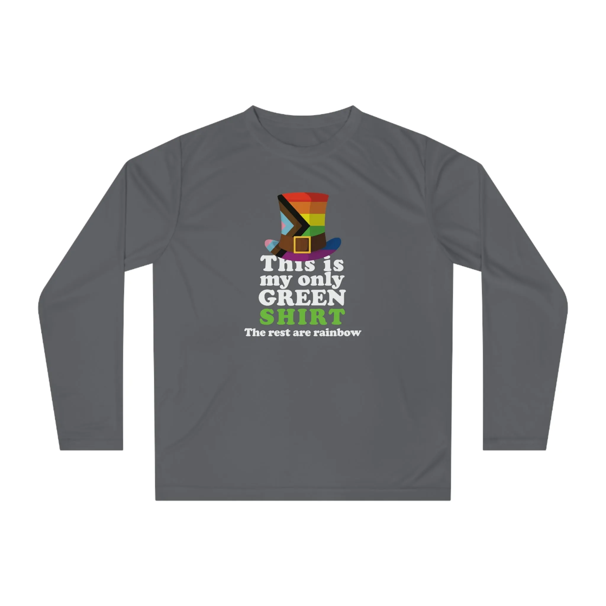 Progress Flag Unisex Performance Long Sleeve Shirt - My Only Green Shirt