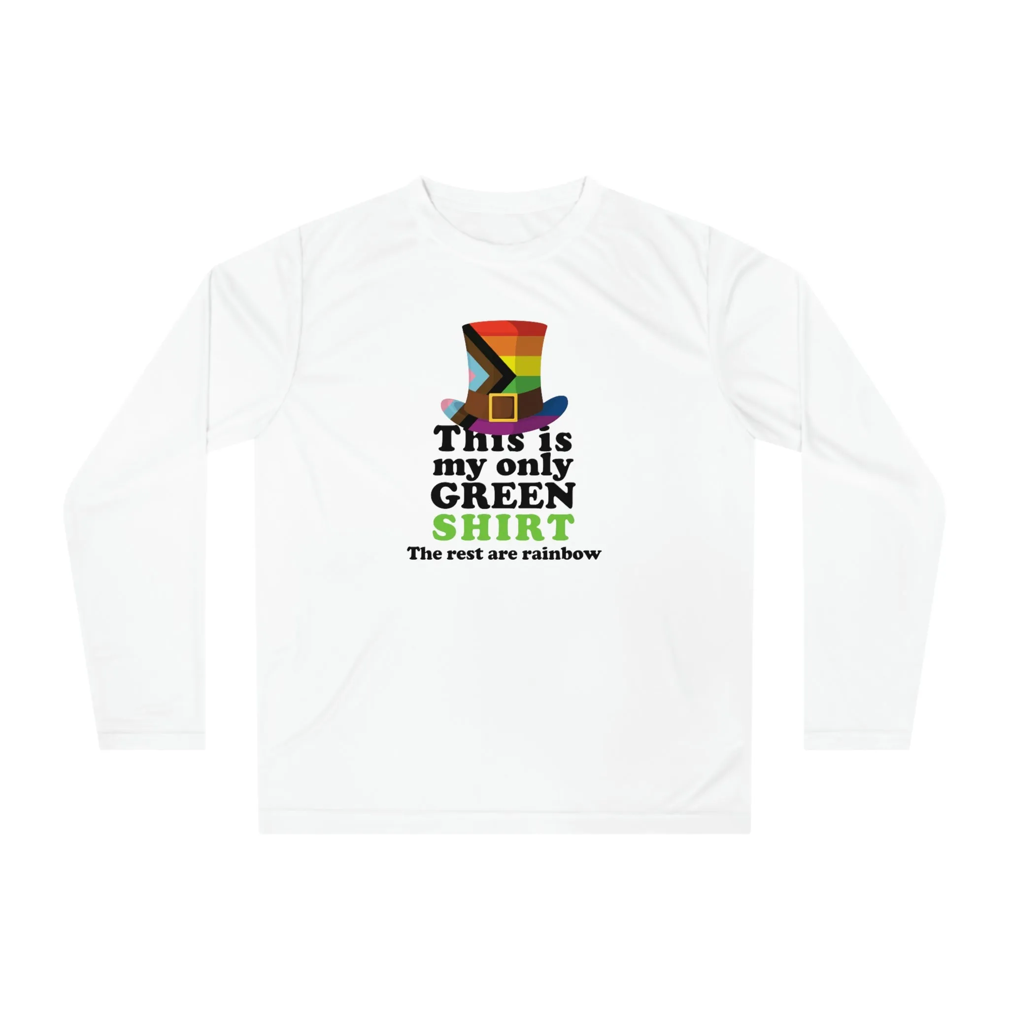Progress Flag Unisex Performance Long Sleeve Shirt - My Only Green Shirt