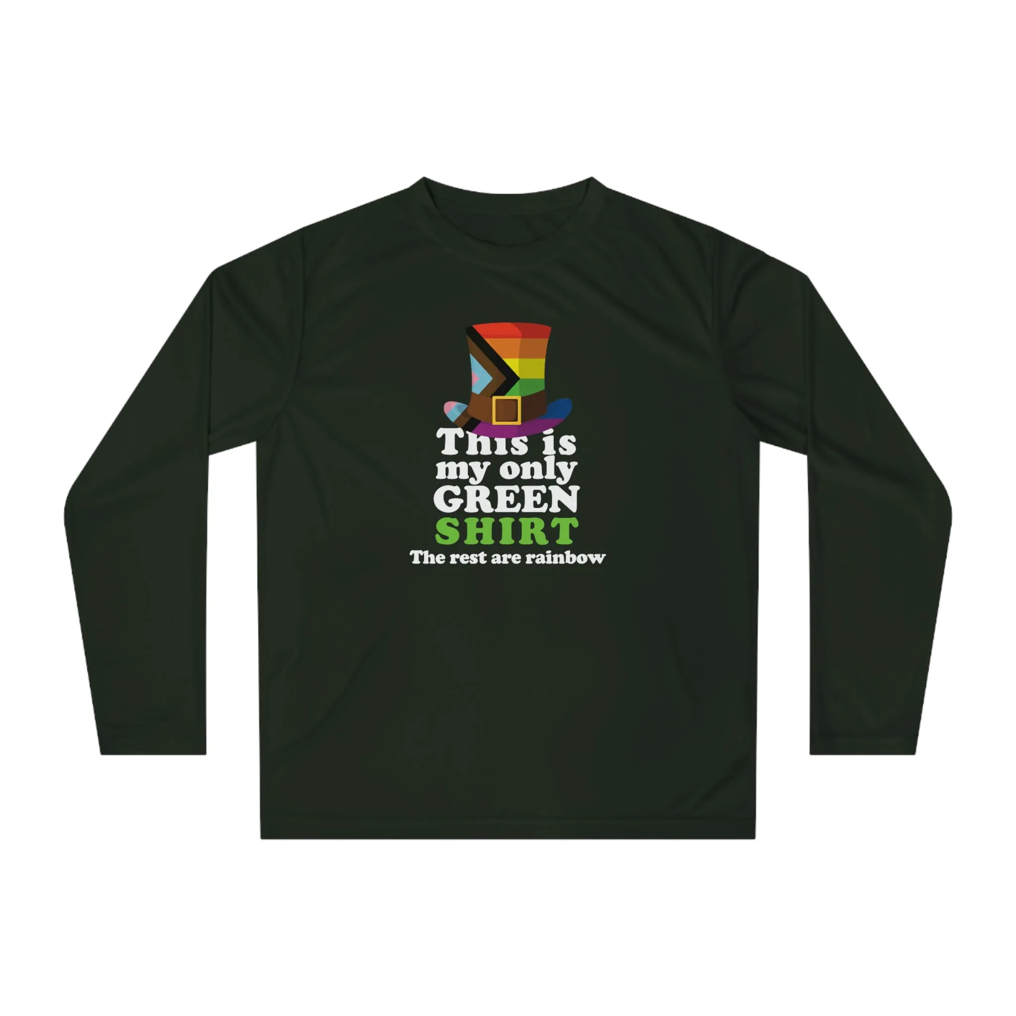 Progress Flag Unisex Performance Long Sleeve Shirt - My Only Green Shirt