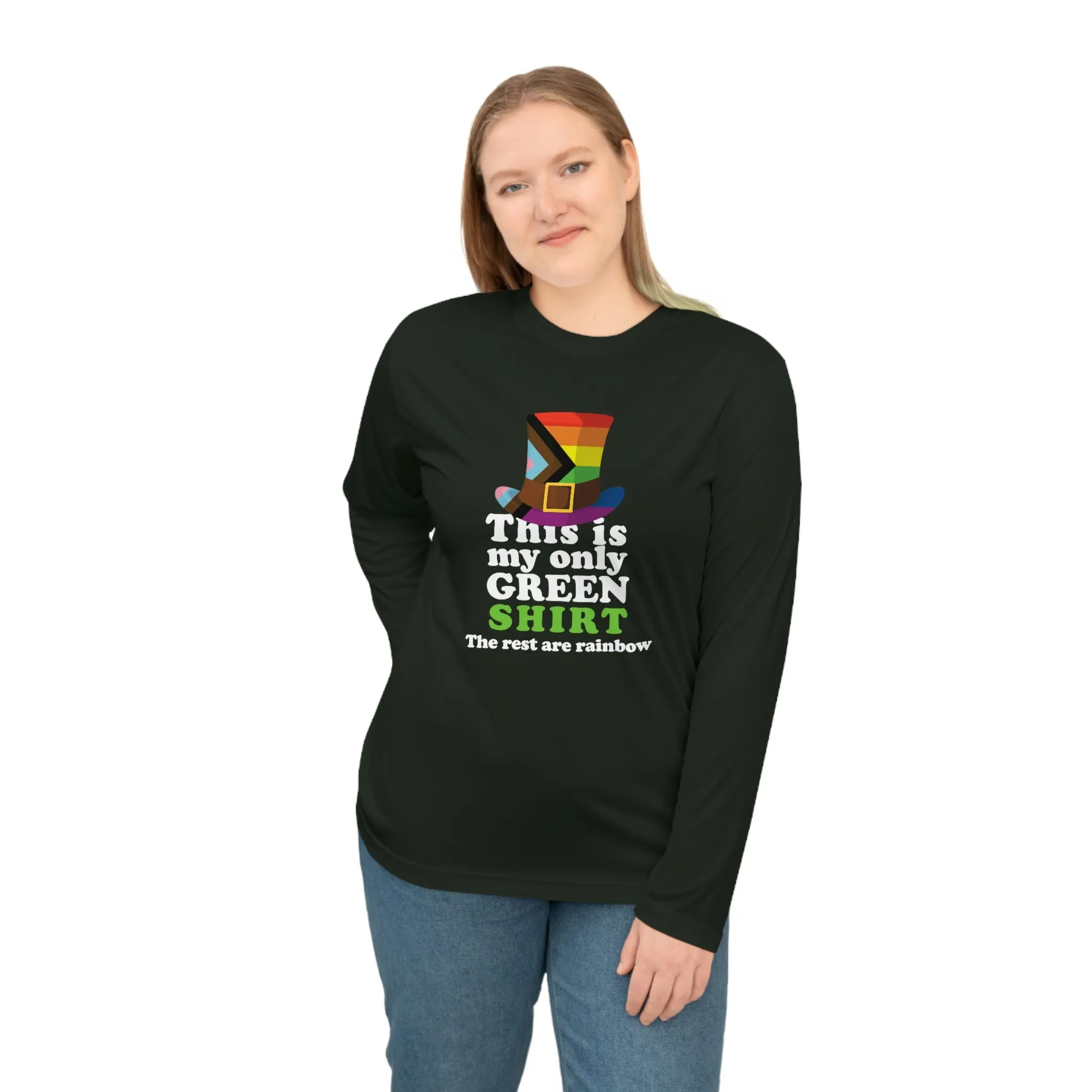 Progress Flag Unisex Performance Long Sleeve Shirt - My Only Green Shirt