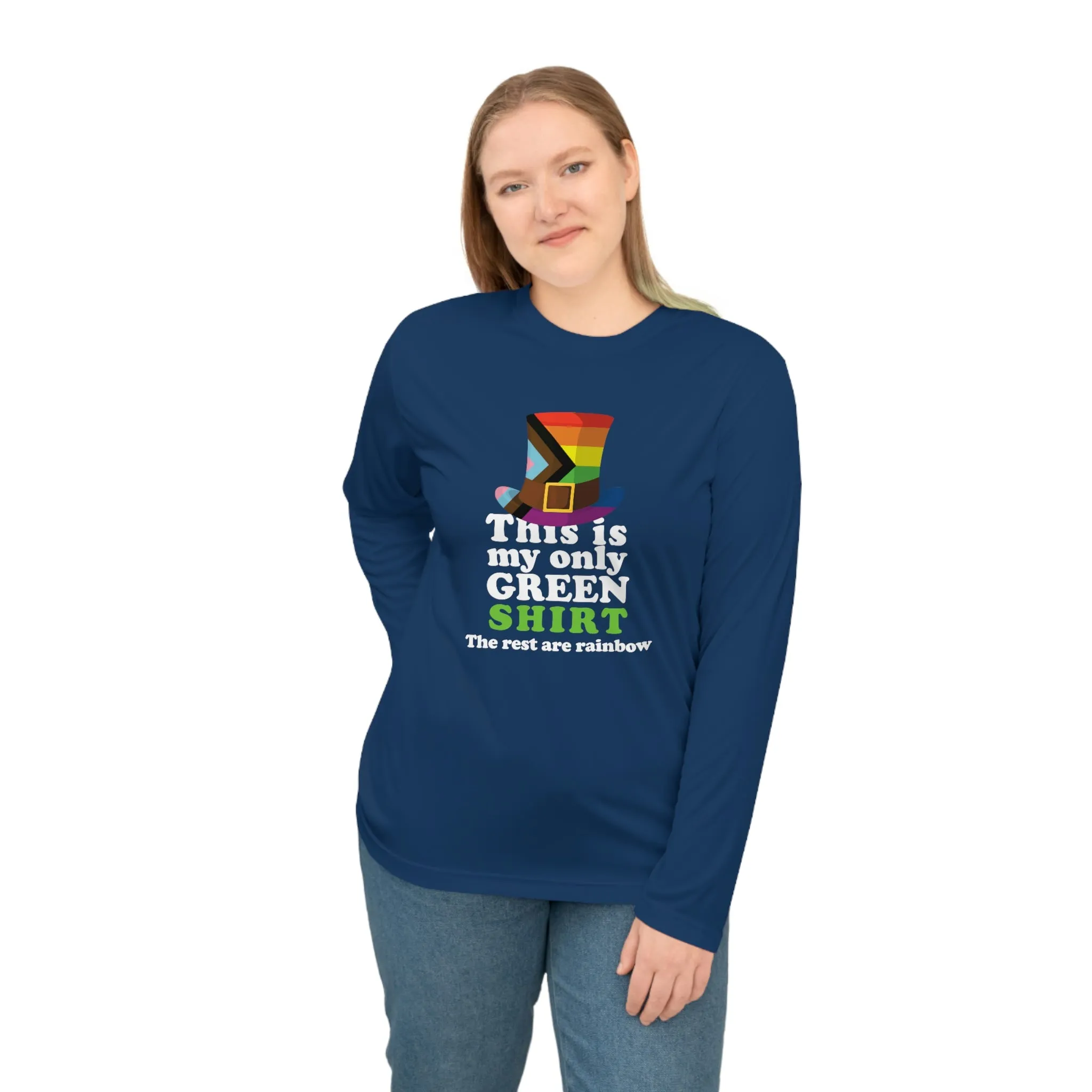 Progress Flag Unisex Performance Long Sleeve Shirt - My Only Green Shirt