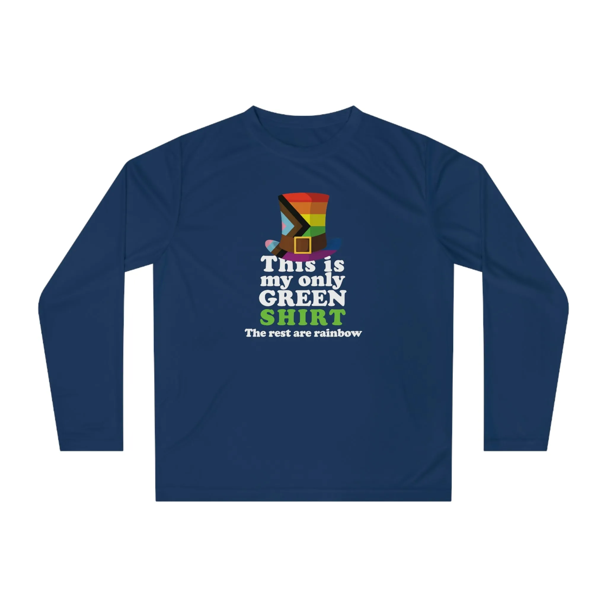 Progress Flag Unisex Performance Long Sleeve Shirt - My Only Green Shirt