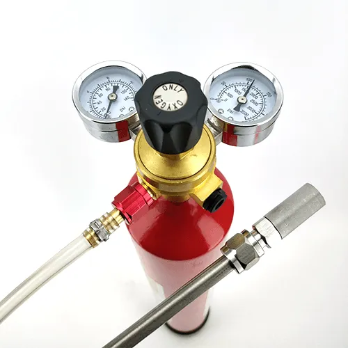 Pure Oxygenation Wand Kit - High Capacity Oxygen (O2) - Disposable Cylinder with Regulator