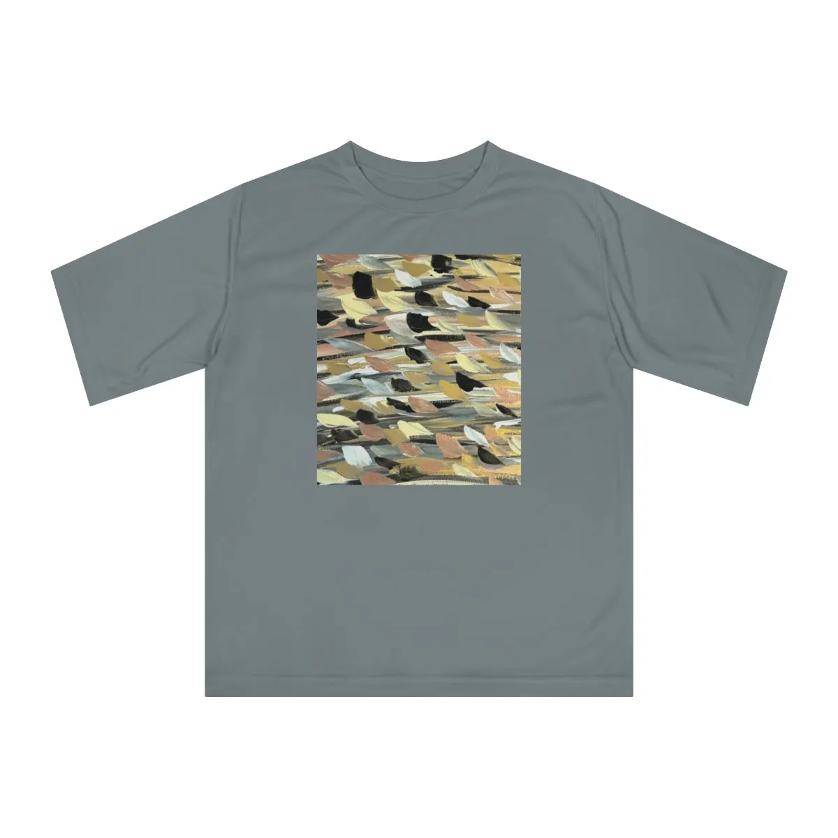 Rose Gold Brushstrokes  Unisex Zone Performance T-shirt