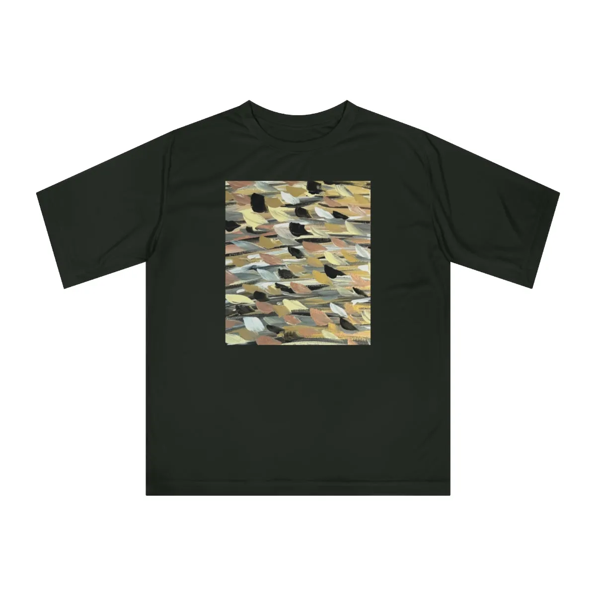 Rose Gold Brushstrokes  Unisex Zone Performance T-shirt