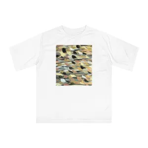 Rose Gold Brushstrokes  Unisex Zone Performance T-shirt
