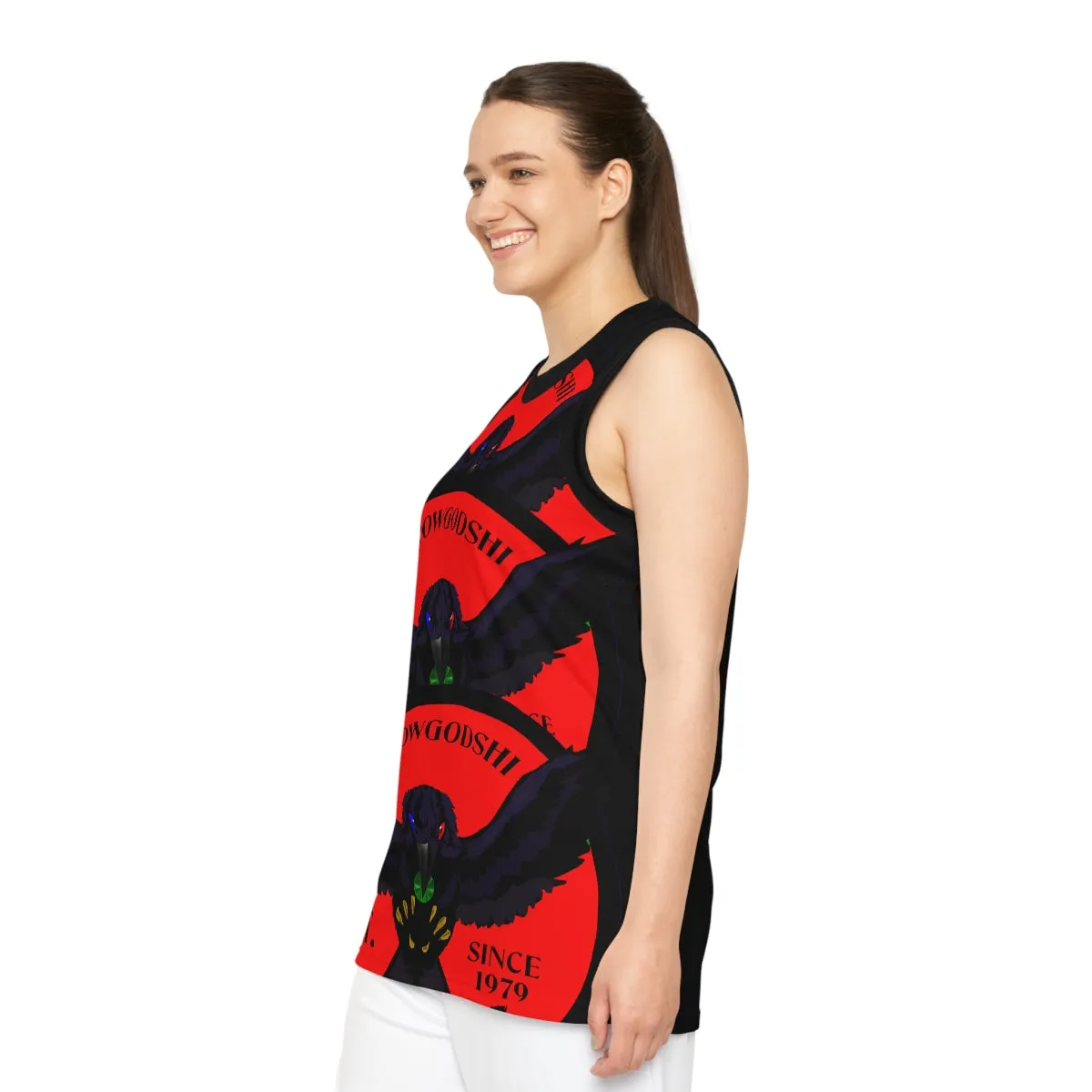 Special Edition Crowgodshi Designer Basketball Jersey, RED LOGO