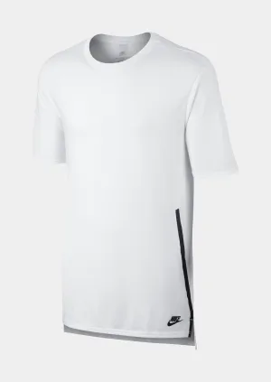 Sportswear Droptail Bonded Mesh Mens T-Shirt (White)