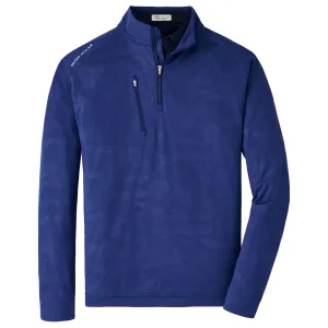 Verge Logo Camo Performance Quarter Zip Mid Layer Sport Navy - SS24