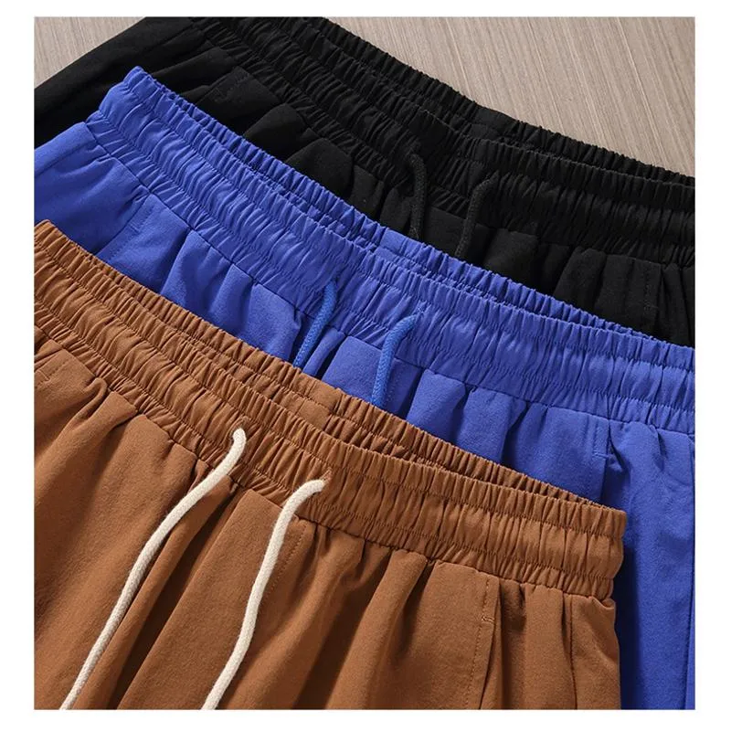 Versatile Slant Pocket Drawstring Waist Shorts