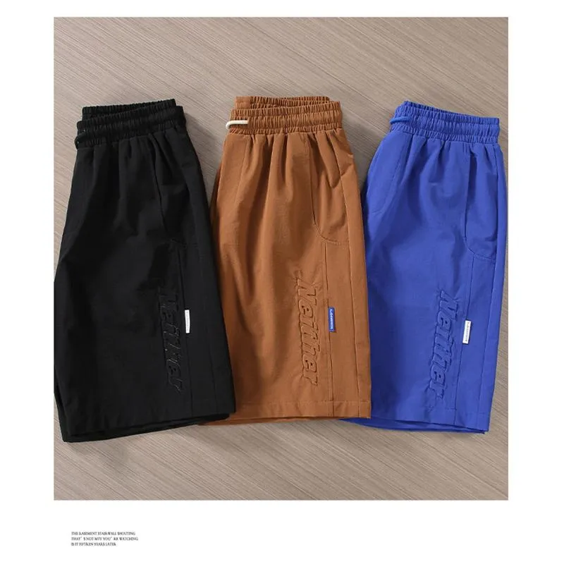 Versatile Slant Pocket Drawstring Waist Shorts