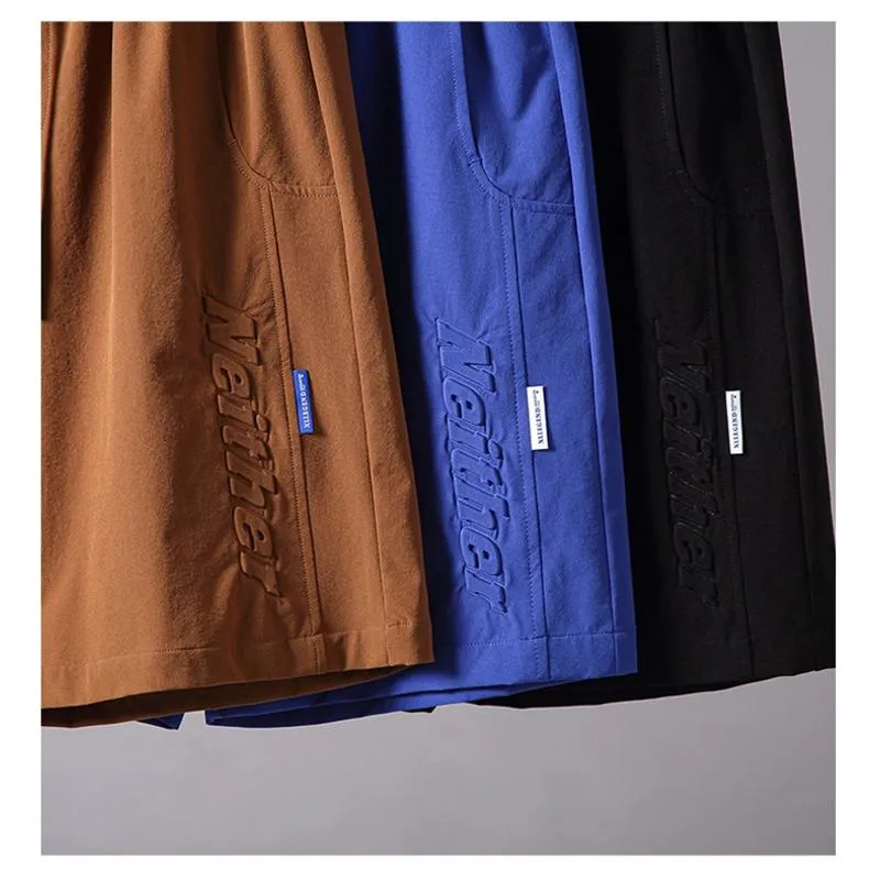 Versatile Slant Pocket Drawstring Waist Shorts