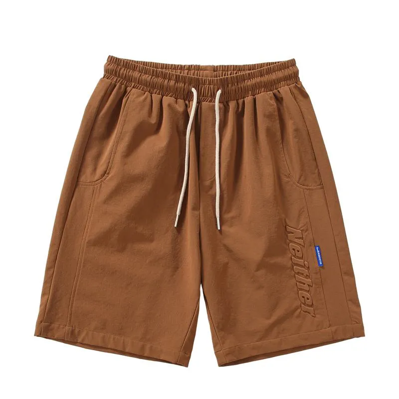 Versatile Slant Pocket Drawstring Waist Shorts