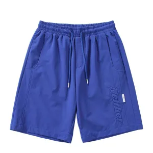 Versatile Slant Pocket Drawstring Waist Shorts