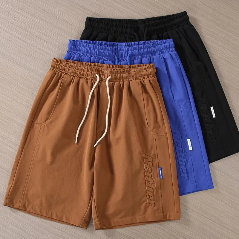 Versatile Slant Pocket Drawstring Waist Shorts