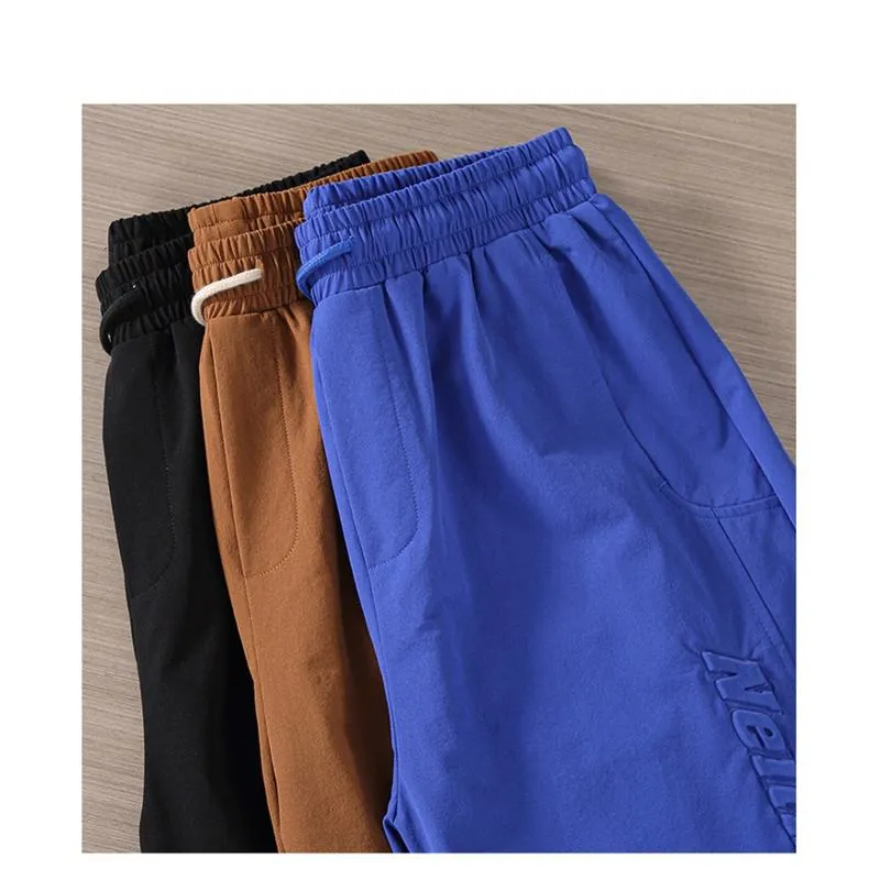 Versatile Slant Pocket Drawstring Waist Shorts