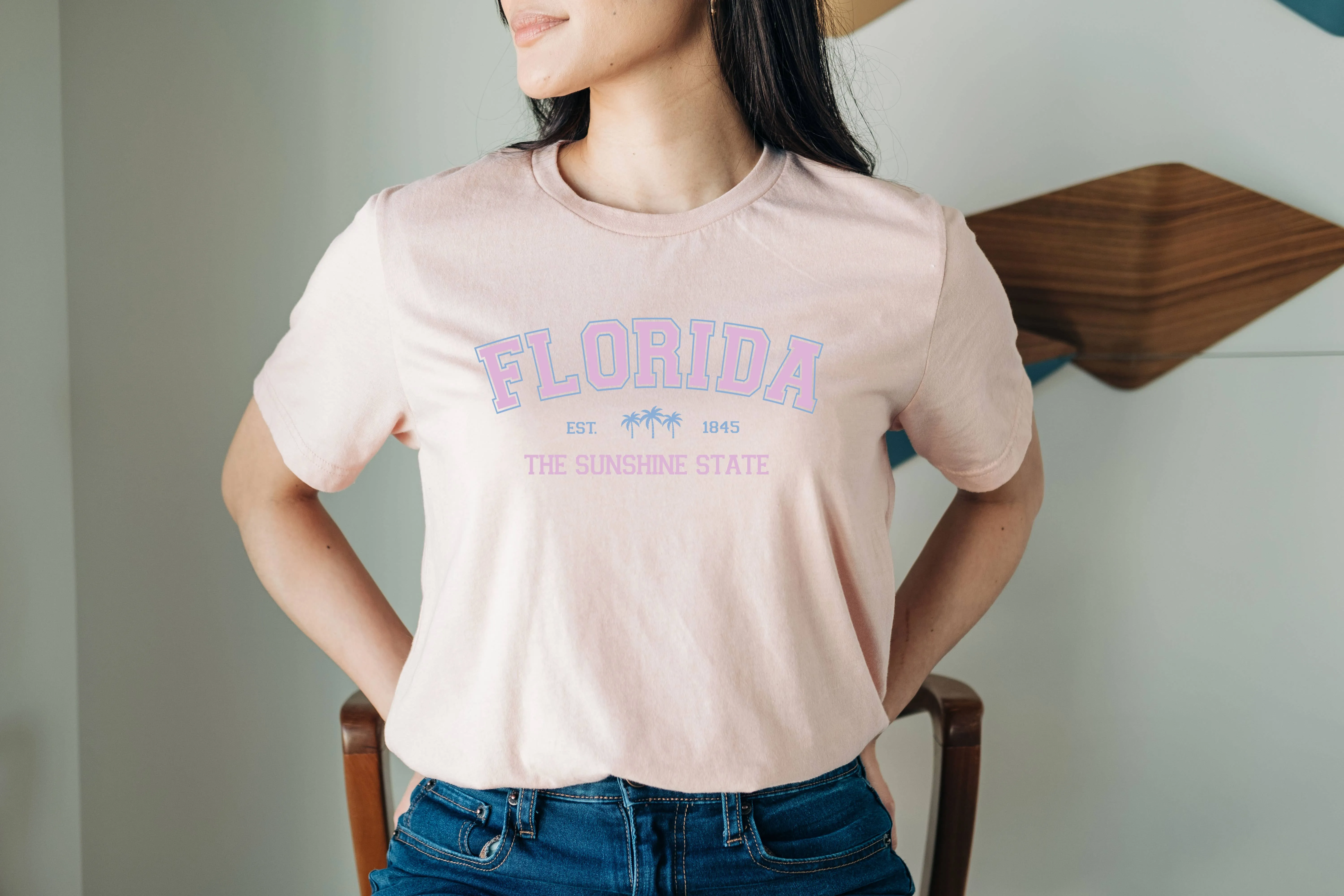 Vintage Florida The Sunshine State Summer Graphic Tshirts