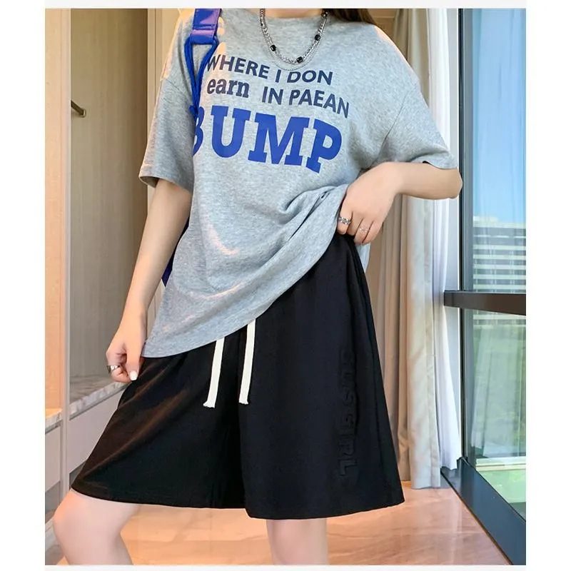 Wide-Leg High-Waisted Sports Loose Fit Silky Casual Shorts