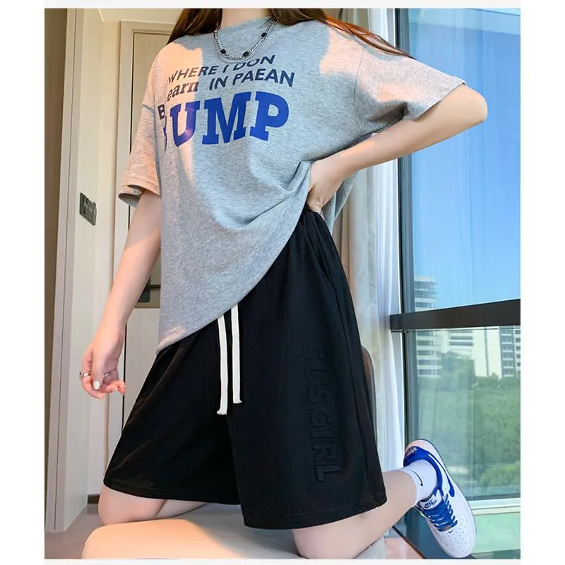 Wide-Leg High-Waisted Sports Loose Fit Silky Casual Shorts