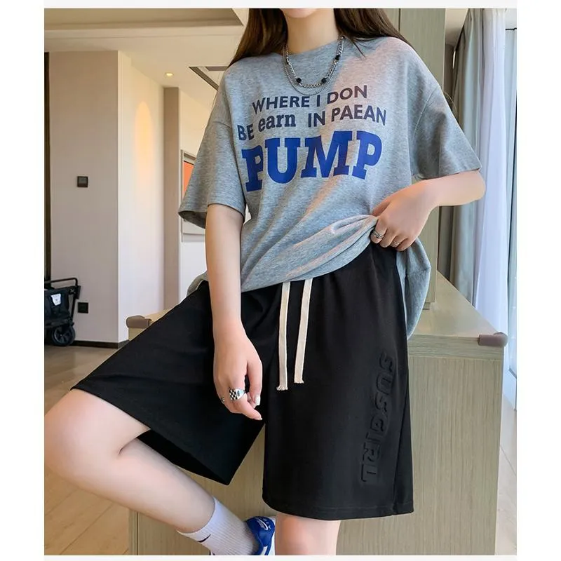 Wide-Leg High-Waisted Sports Loose Fit Silky Casual Shorts