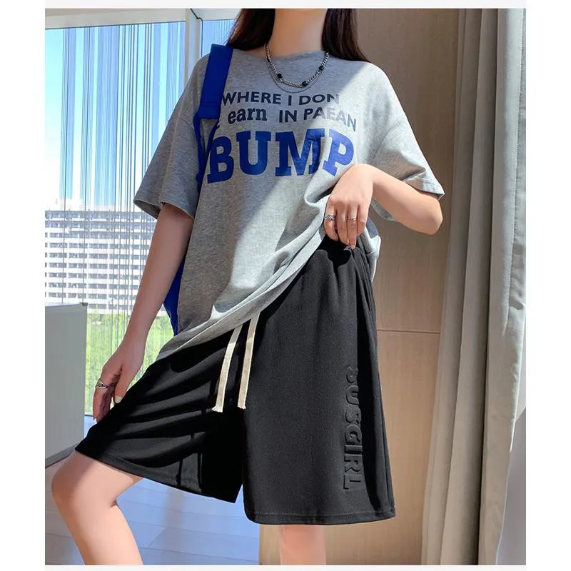 Wide-Leg High-Waisted Sports Loose Fit Silky Casual Shorts