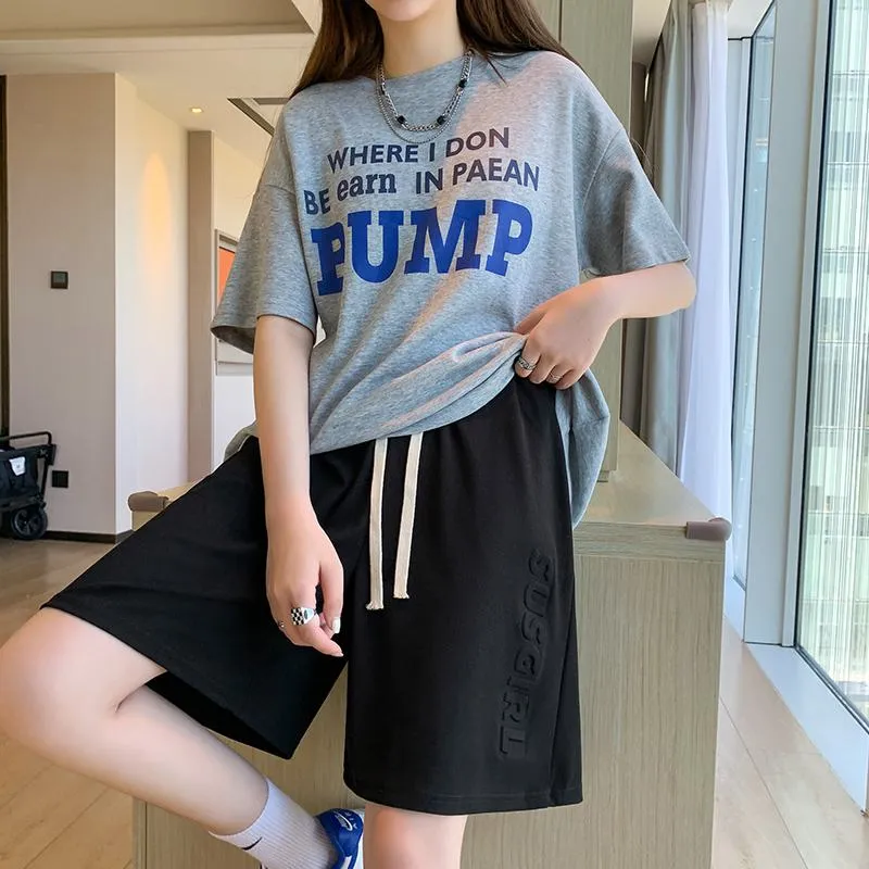 Wide-Leg High-Waisted Sports Loose Fit Silky Casual Shorts