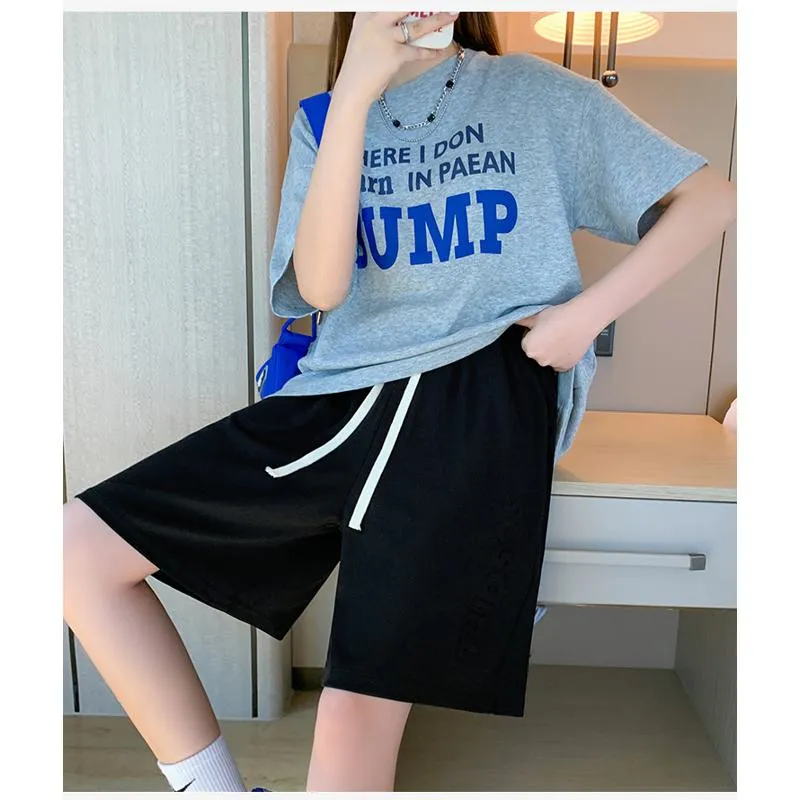 Wide-Leg High-Waisted Sports Loose Fit Silky Casual Shorts