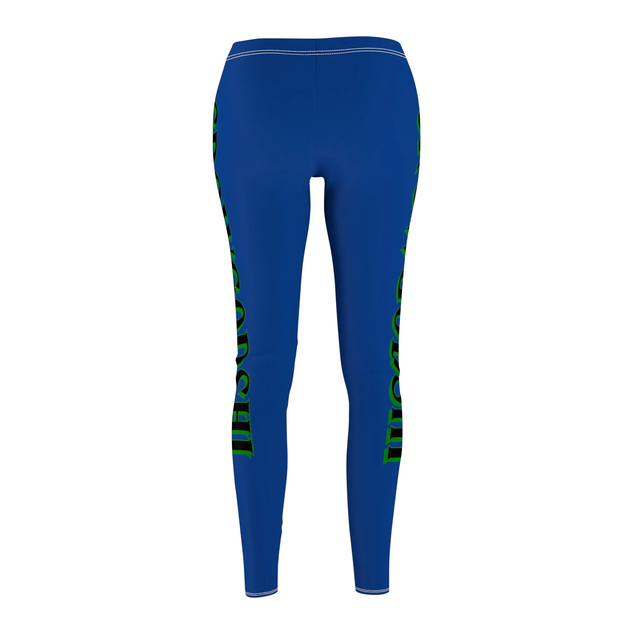 Women's Blue Crowgodshi Casual Leggings