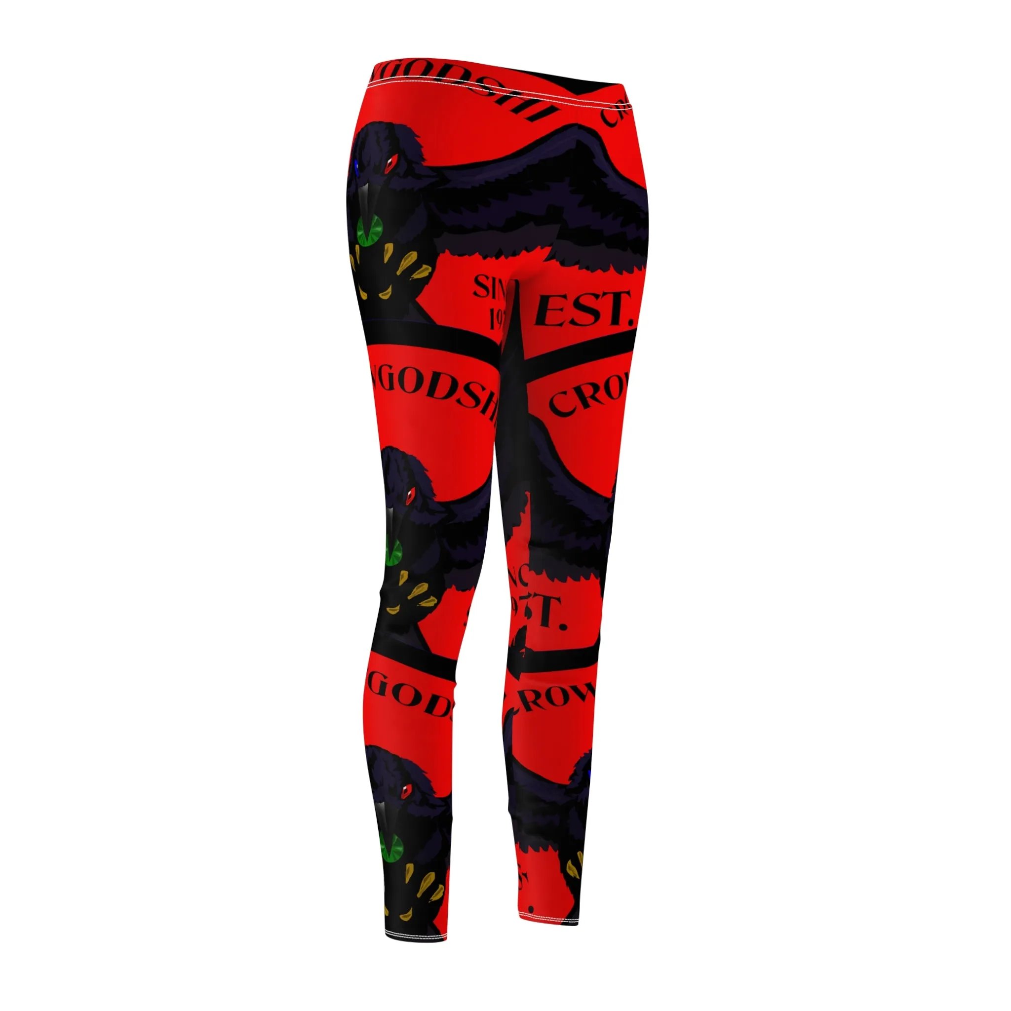 Women's Crowgodshi First Generation #2 Limited Edition Leggings, RED LOGO