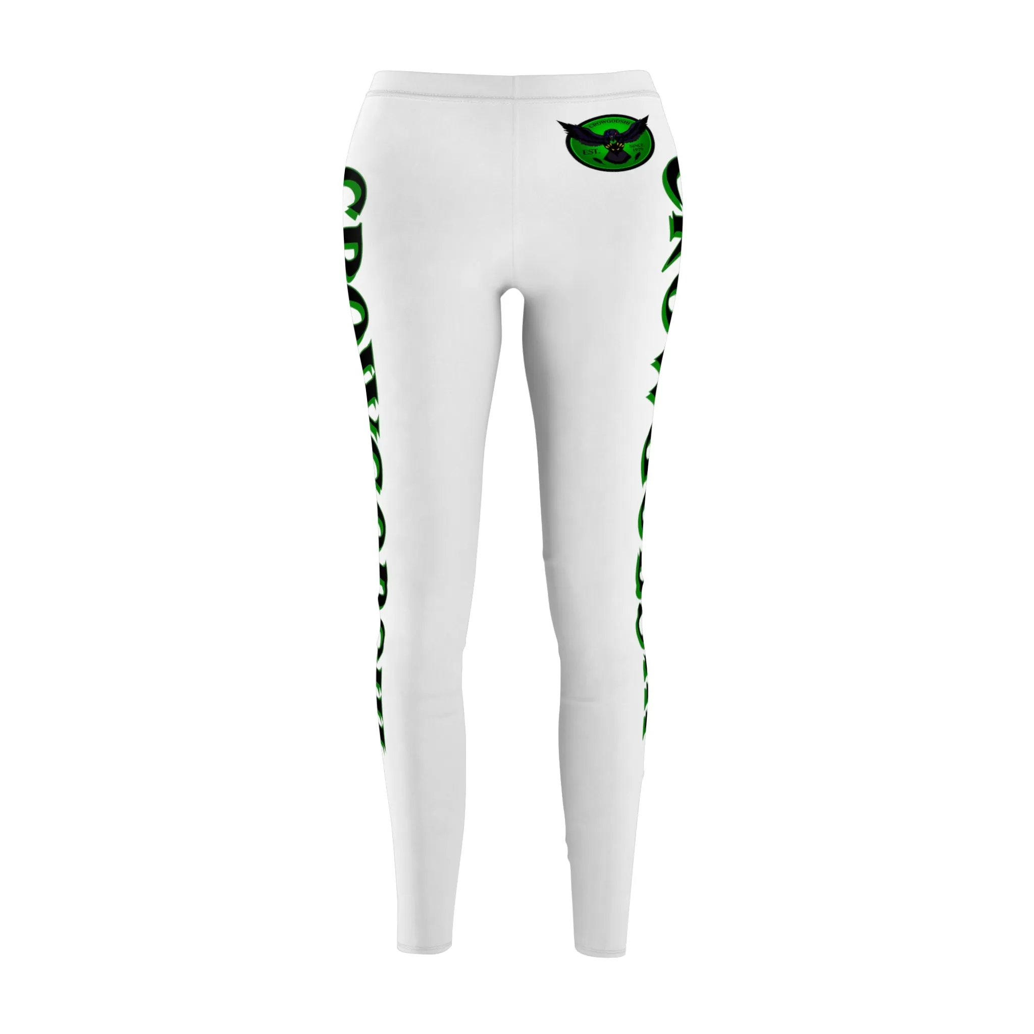 Women's White Crowgodshi Casual Leggings