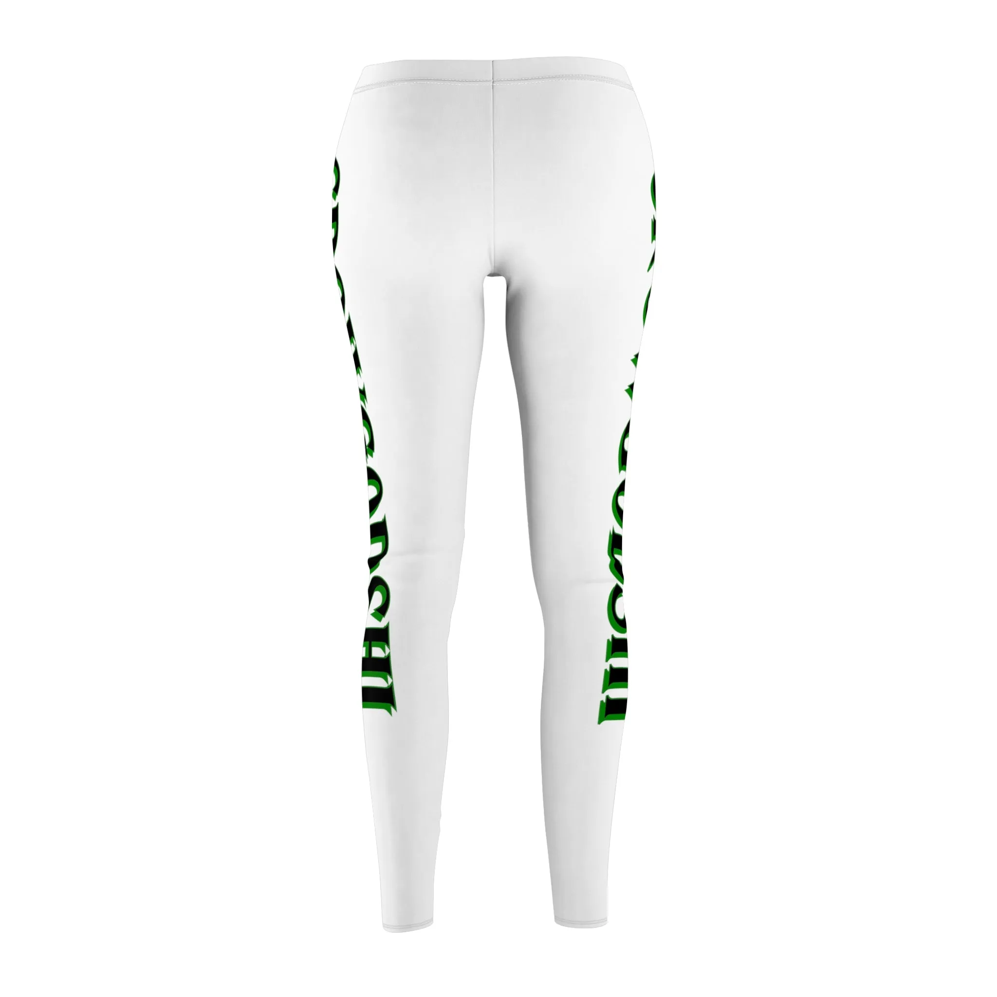 Women's White Crowgodshi Casual Leggings